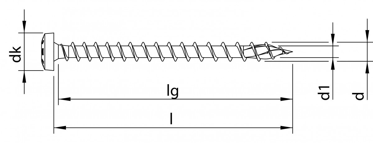Heco Topix-plus 5,0 X 30 CK T-20 VD verz; 500 stuks