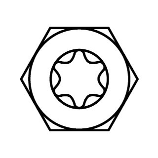 Heco Topix-plus 8,0 X 120, combi 6KT kop + T-40 DD verz; 50 stuks