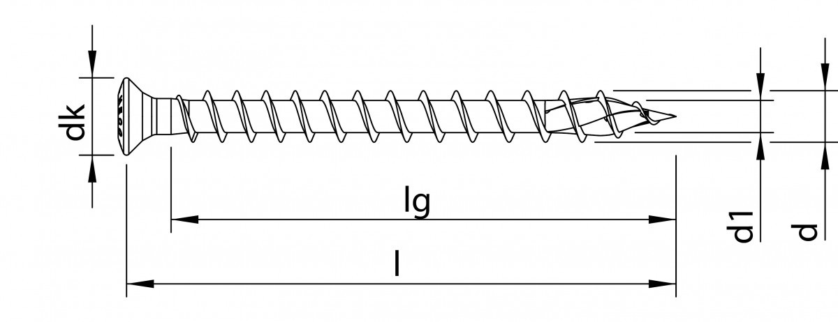 Heco -Topix-plus a2 4,5 X 80, gevelschroef, LK, T-20, VVD, 200 ST