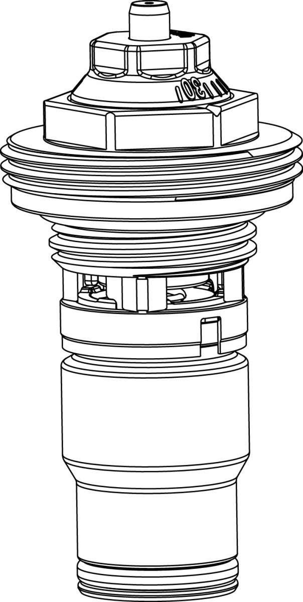 Heimeier Onderdelen van appendages Dynacon Eclipse, thermostatische insert