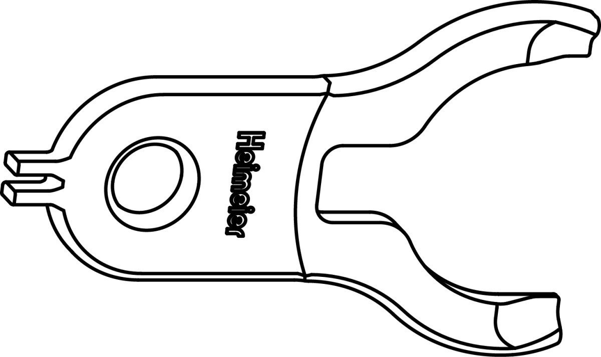 Heimeier Radiatorthermostaatknop Demontagebeugel, thermostatisch regelelement