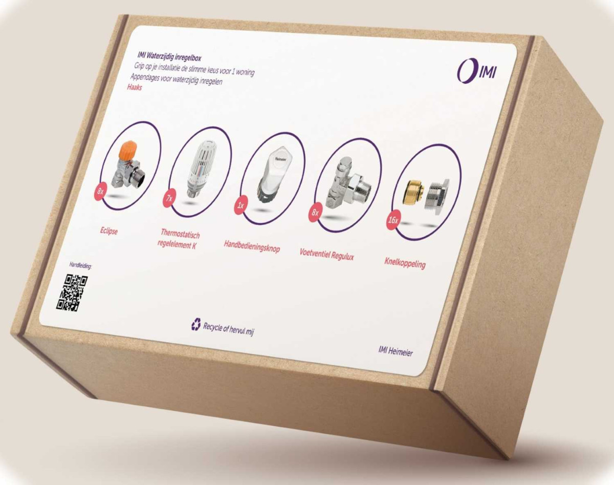Heimeier WATERZIJDIG INREGELBOX H
