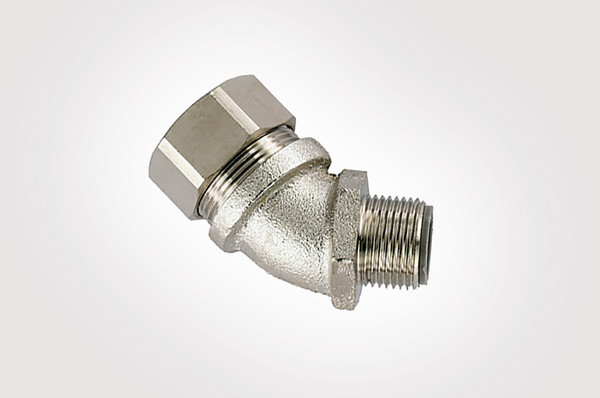 Hellermann Tyton metalen compressiekoppeling 45° ip68 Ø32MM M32