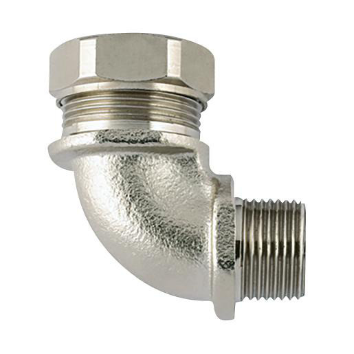 Hellermann Tyton metalen compressiekoppeling 90° ip65 Ø12MM M16