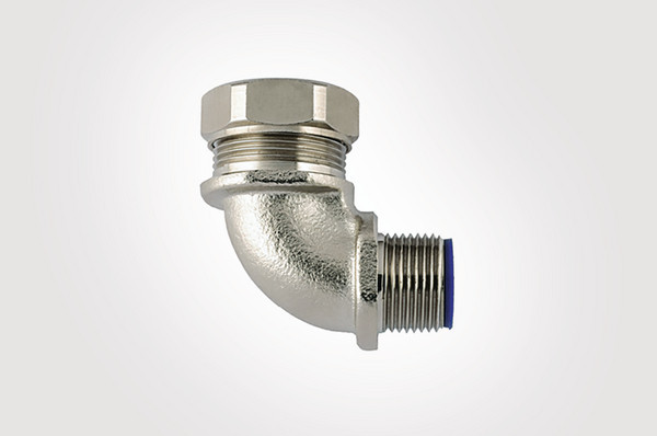 Hellermann Tyton metalen compressiekoppeling 90° ip68 Ø40MM M40