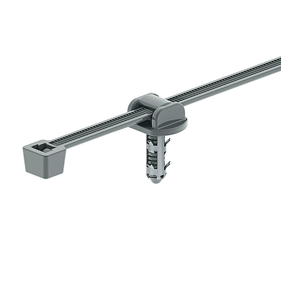 HellermannTyton D Clips Series Bevestigingsband Met deep anchor hole 200x4,6 pa46 zak 1000 ST.