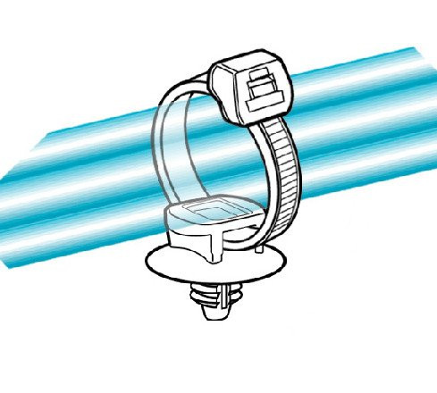 HellermannTyton FT-Series Bevestigingsband Met lamelvoet en schotel 200x4,6 HS-zwart zak 500 ST.