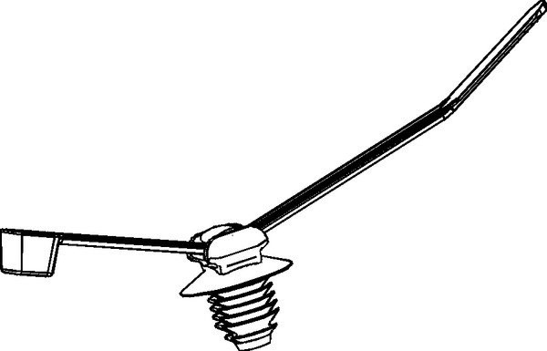 HellermannTyton FT-Series Bevestigingsband Met lamelvoet en schotel 200x4,6 pa46 grijs zak 1000