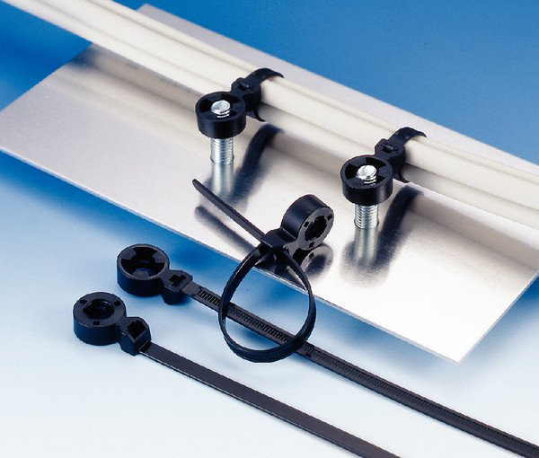 HellermannTyton T50SOSS-Series Bevestigingsband Voor lasstiftmontage 175x5,7 uv- en HS-zwart zak 100