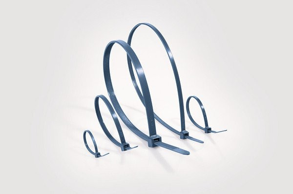 Hellermann Tyton MCT-series kabelbundelband kunststof met metaalpigmenten 2,5x100mm blauw