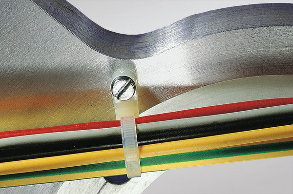 HellermannTyton Bundelband Met schroefoog 165x4,6 zwart zak 100 ST.