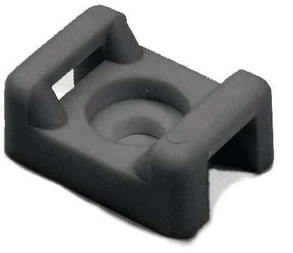 HellermannTyton CTM-Series Bevestigingszadel Schroefbaar 14,7x9,4 zwart band 5 MM gat Ø 4,8 zak 1