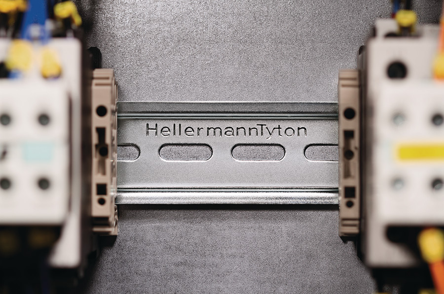 HellermannTyton DELTA Montagerand 35 X 7,5 MM gestanst, 2M, wit, verchroomd