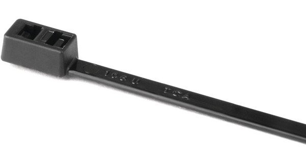 HellermannTyton DH-Series Bundelband Dubbele kop 305x4,7 zwart zak 1000 ST.