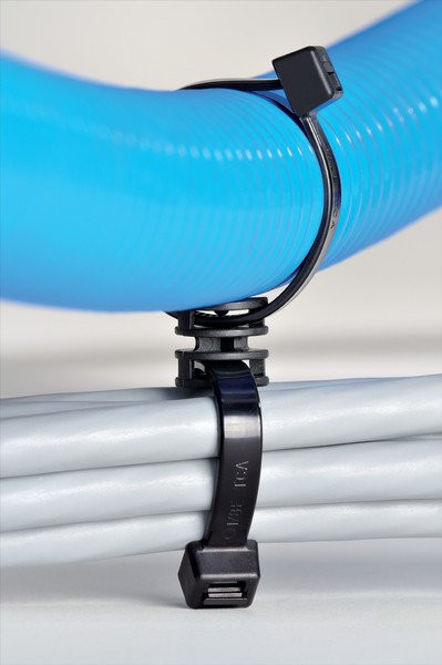 HellermannTyton Dubbele Bundelband met koppelstuk voor parallelle geleiding 200x4,6, Z