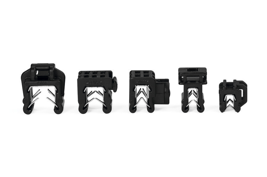 HellermannTyton EC-Series Bevestigingsband Klemvoet 0,5-2,5MM 150x3,5 HS-zwart zak 500 ST.