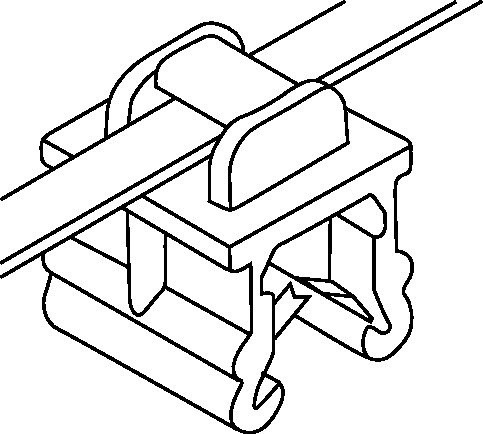 HellermannTyton EC-Series Bundelband Klemvoet 3-6MM 150x4,6 HS-zwart zak 500 ST.