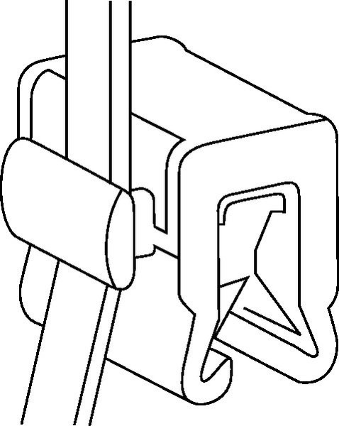 HellermannTyton EC-Series Bundelband Klemvoet 1-3MM 150x4,6 HS-zwart zak 500 ST.