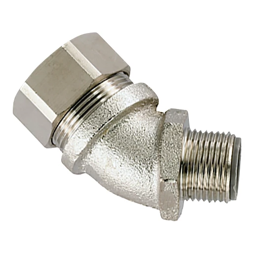 Hellermann Tyton metalen compressiekoppeling 45° ip68 Ø40MM M40