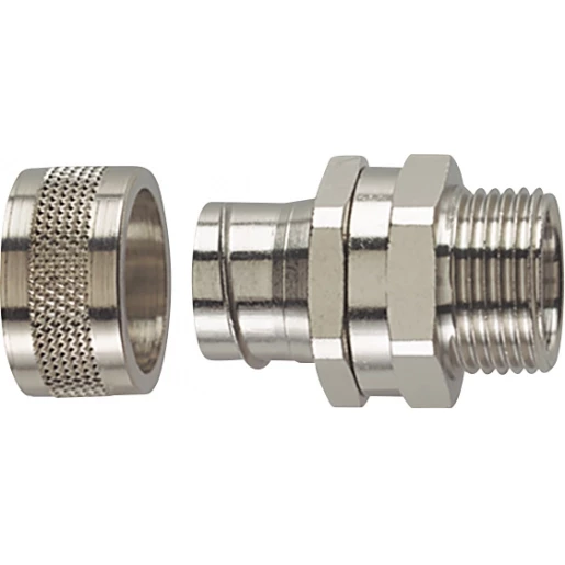 Hellermann Tyton metalen koppeling met draaiend buitendraad ip54 Ø32MM PG29