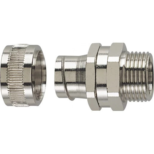 Hellermann Tyton metalen koppeling met draaiend buitendraad Ø25MM M25