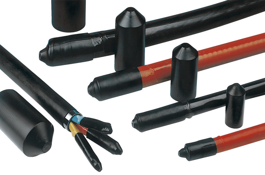 HellermannTyton HELASHRINK Eindkap Krimpend met lijm 20,0-10,0 zak 40 ST.