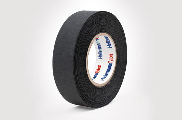 HellermannTyton HelaTape Harness Tape 19MM / rol 25M zwart