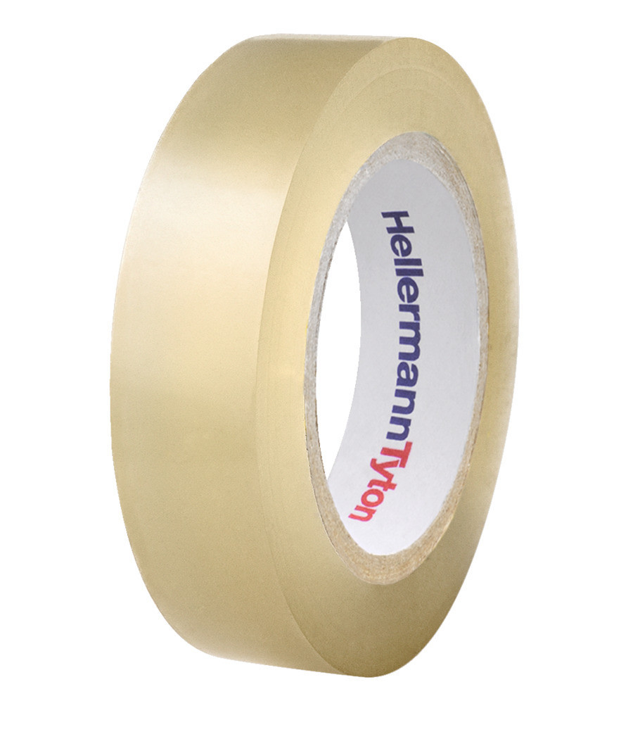HellermannTyton HelaTape Isolatietape PVC 15MM / rol 10M transparant