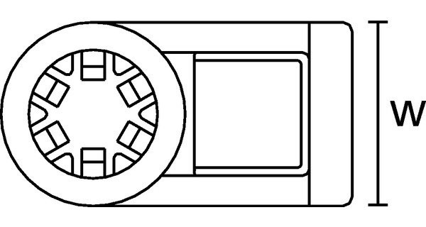 Hellermann Tyton bevestigingszadel voor lasstiftopname 19,0x10,0x14,5 zwart