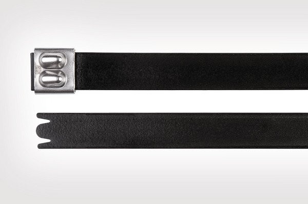 Hellermann Tyton RVS316 kabelbundelband metaal 12,3x681mm zwart