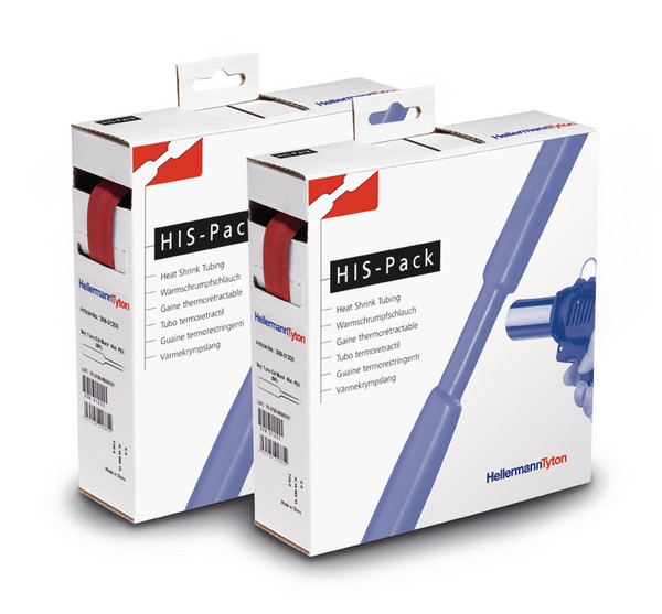 HellermannTyton HIS PACK Krimpkous 2 1 Dispenserbox 4 8 2 4 Rood 300 