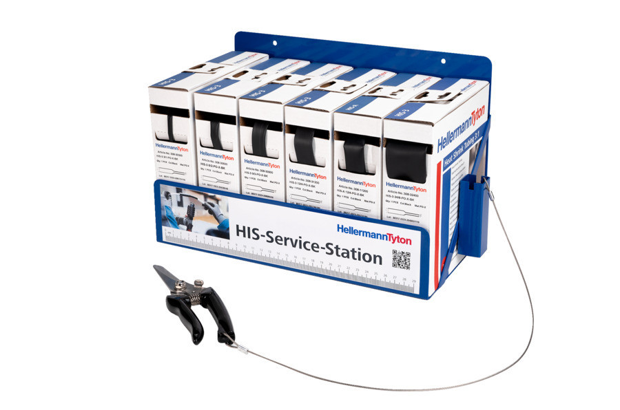 HellermannTyton HIS-Series Krimpkous His station inclusief schaar, gevuld