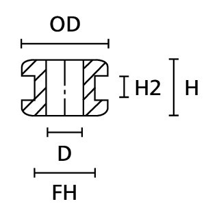 HellermannTyton HV-Series Doorvoertule Ø14,0 zwart zak 1000 ST.