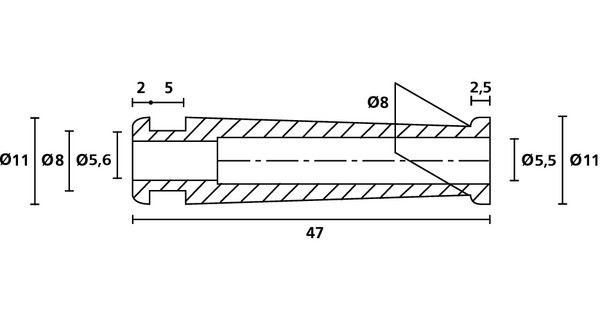 HellermannTyton HV-Series Knikbeschermingstule PVC zwart Ø5,6-in Ø5,5-uit zak 500 ST.