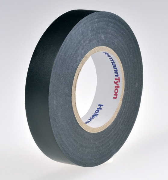HellermannTyton HelaTape Isolatietape PVC 15MM / rol 25M zwart