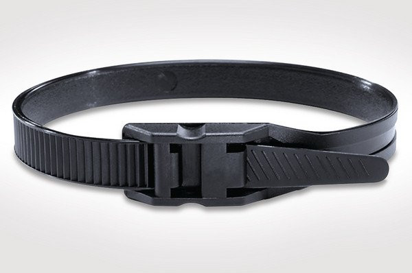 HellermannTyton LPH-Series Bundelband Vlakke kop 180x9 pa66 zwart zak 100 ST.