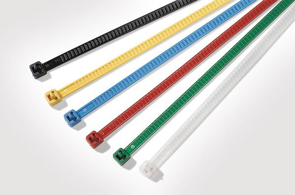 HellermannTyton LR55-Series Bundelband Hersluitbaar 196x4,8 geel zak 25 ST.