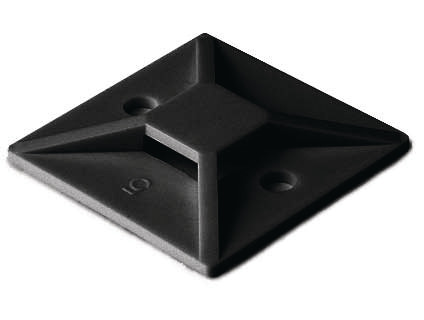 HellermannTyton MB-Series Plakzadel Zwart 38x38mm zak 100 ST.