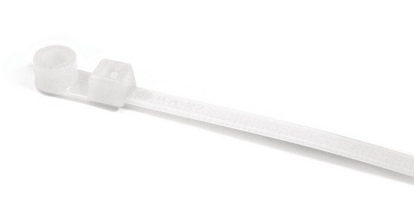 HellermannTyton MR-Series Bundelband Met schroefoog 395x7,6 transparant zak 50 ST.