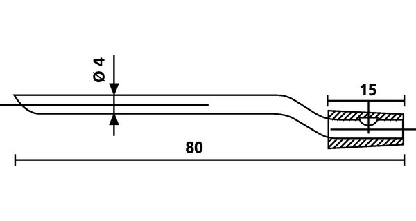 HellermannTyton NA-Series Reservedoorn Voor driedoorntang 4/5