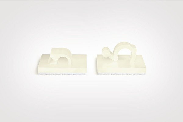 HellermannTyton RA-Series Plakclip Transparant 28,5x28,5MM zak 100 ST.