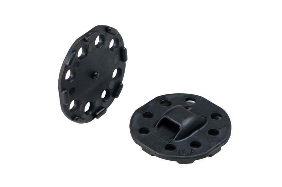 HellermannTyton PMB-Series Verlijmbaar Zadel 22,6x22,6 pa66v0, zwart