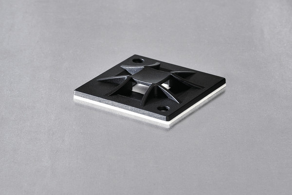 HellermannTyton Q-TIE Plakzadel 40 X 40 zwart zak 50 ST.