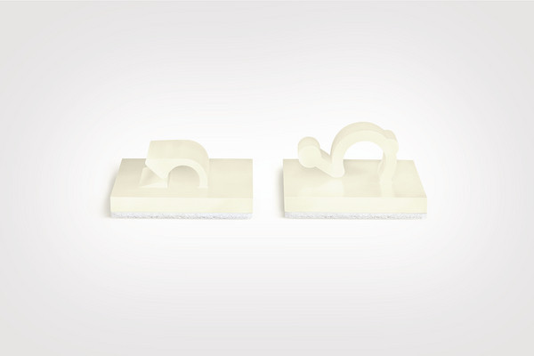 HellermannTyton RA-Series Plakclip Transparant 13x13mm zak 100 ST.