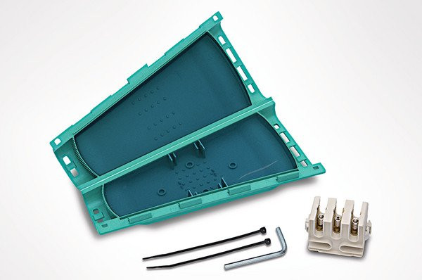 HellermannTyton Relicon Gelmof, V-vorm, hoofdkabel 3x16 T/M 5x25, aftakkabel 3x2,5 T/M 5x25 me