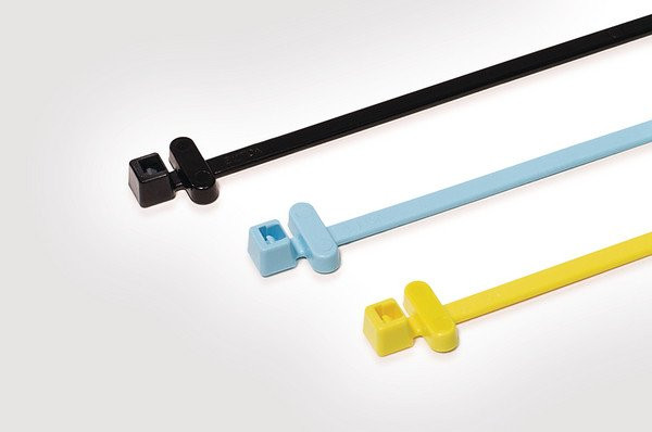 HellermannTyton RFID-Series Bundelband Met laag-frequentie rfid-chip 200x4,6 geel zak 100 ST.