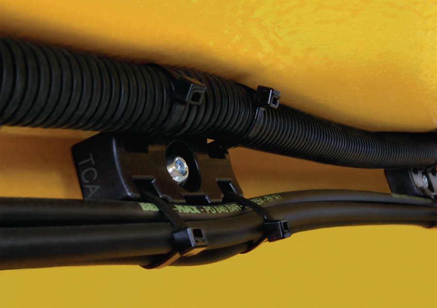 HellermannTyton S3-Series Kabelclip Voor zware last, 3-voudig, M8-montage ST.