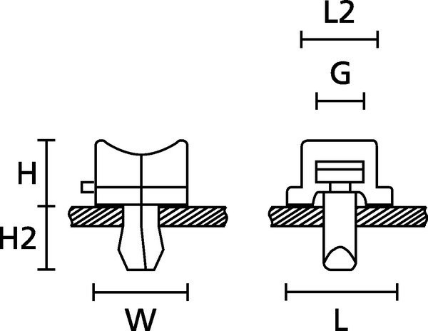 HellermannTyton TY5-Series Spiezadel 12,0x14,0 HS-naturel zak 100 ST.
