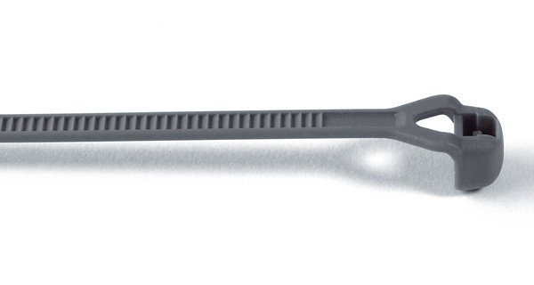 HellermannTyton V-Series Bundelband Haakse sluitkop 150x2,5 pa46-grijs zak 1000 ST.