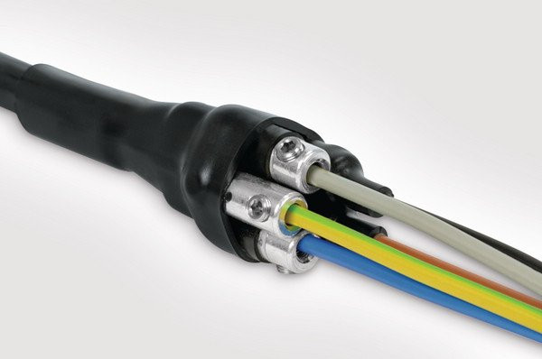 Hellermann Tyton verbindings-/ reparatiesets met krimpkous met mechanische verbinders